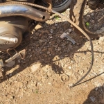 LOTE 009 - YAMAHA, cor preta, sem sinal identificador, placa AAA0000.