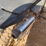 LOTE 009 - YAMAHA, cor preta, sem sinal identificador, placa AAA0000.