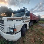 LOTE 010 - SCANIA T112 HS 4X2, Placa: IHV7H79, ano/modelo: 1987/1987 Cor: BRANCA, Chassi: 9BSTH4X2ZH3228389, Motor: RS0087330.
