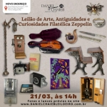 LOTE 01 - LEILÃO 33713 - Leilão de arte, antiguidades e curiosidades Filatélica Zeppelin