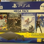 LOTE 009 - 05 Consoles Sony PS4 novos