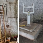 LOTE 002 - UMA ESCADA TELESCOPIA DE CONTRAPESO
